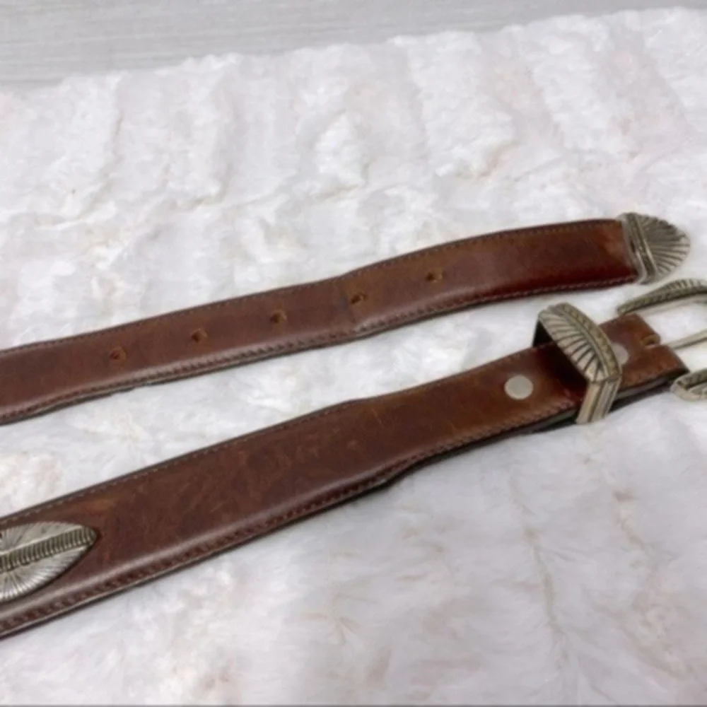 Vintage Western Billy Belts genuine leather belt Size 36 Color brown